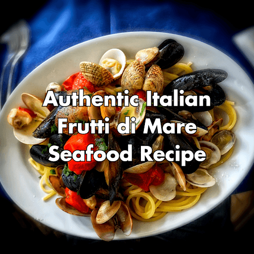 Italian seafood pasta with mussels, clams, and tomato sauce