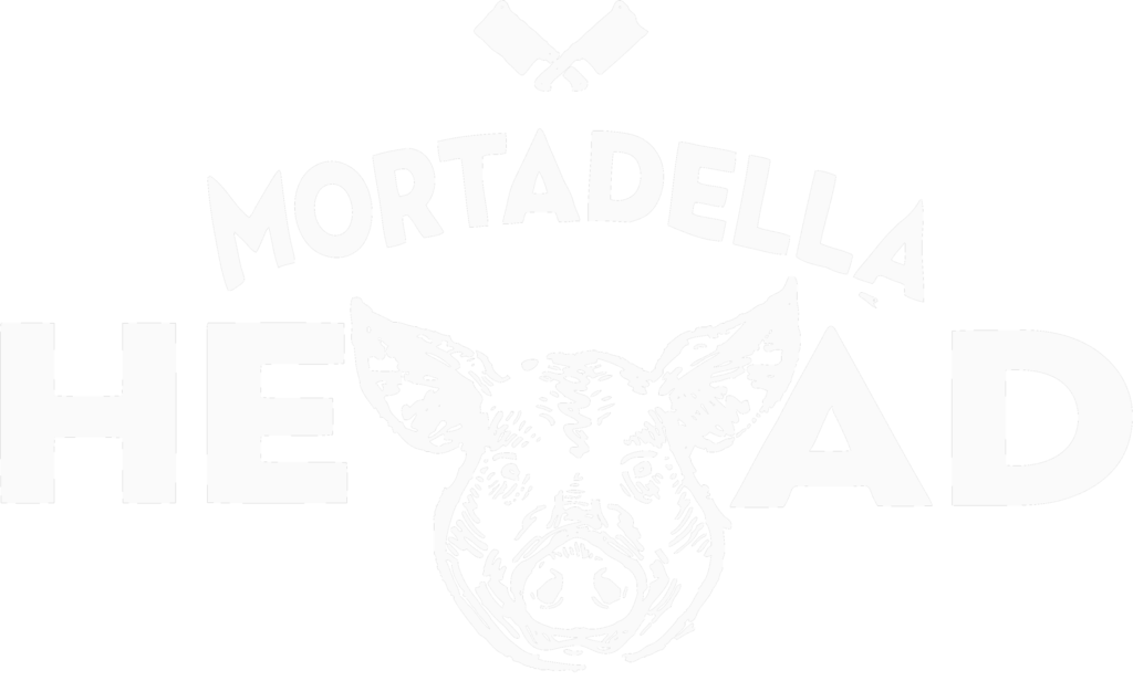 Mortadella Head White Logo