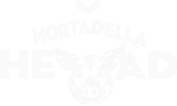 Mortadella Head White Logo