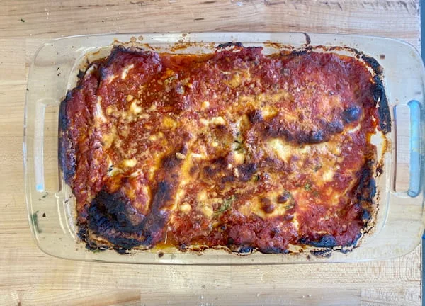 our eggplant parmigiana