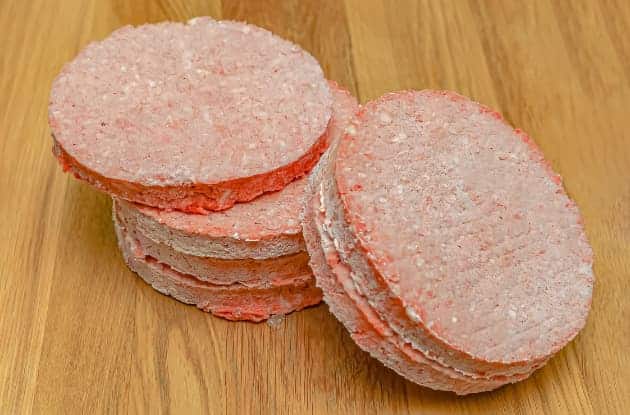 frozen burger patties
