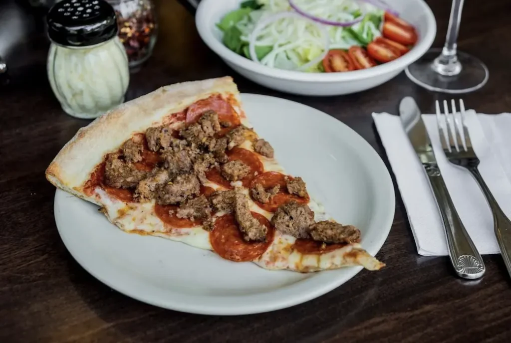 a slice of giuseppi's pizza