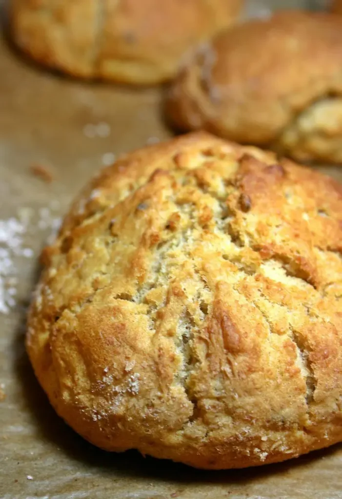 a bun of potato bread, one of our favorite types of bread for pulled pork sandwiches