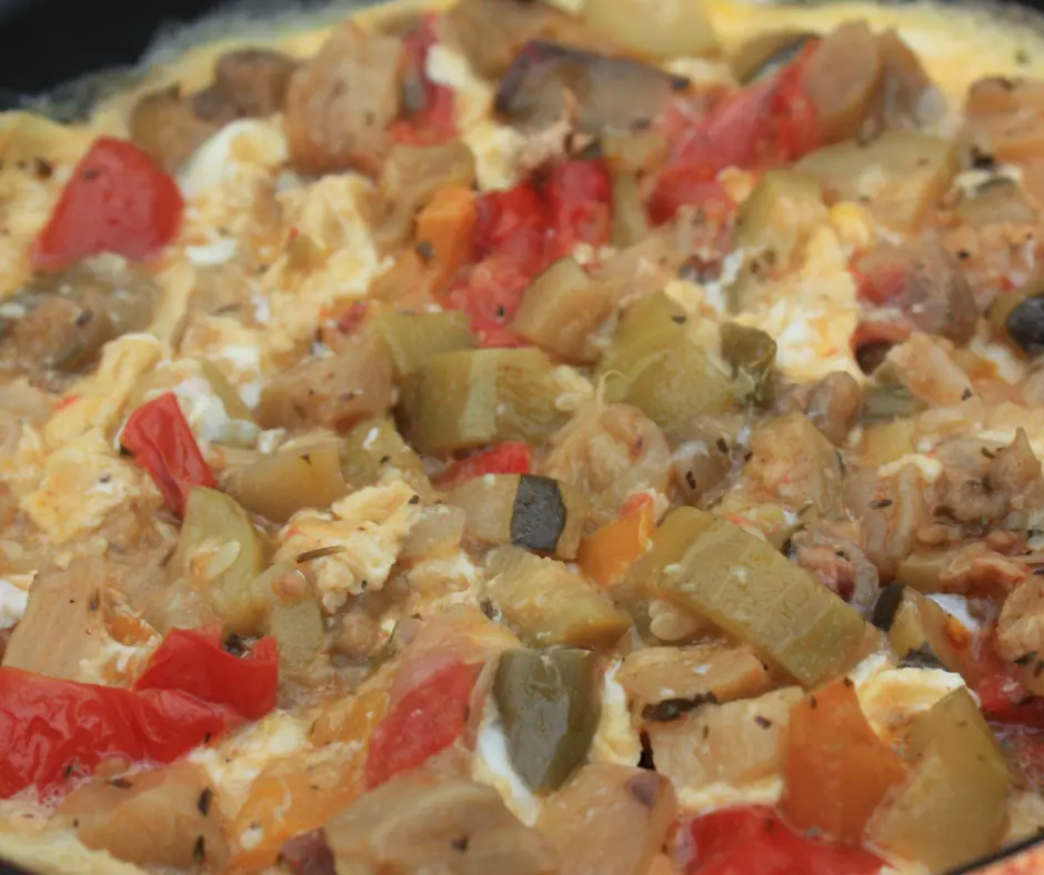 frittata with ratatouille