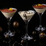 three different tiramisu martini cocktails