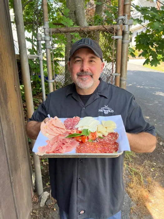 Italian BMT sandwich with salami, ham, and pepperoni