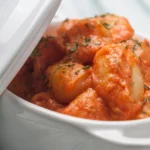 gnocchi with pink sauce