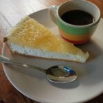 a slice of my piña colada cheese pie