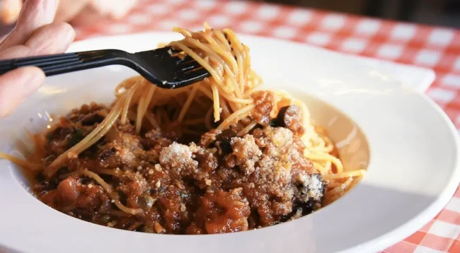 portion of spaghetti 