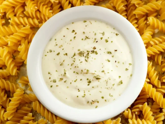 Close-up of sauce texture