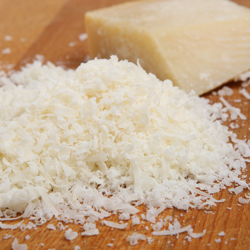 Parmesan cheese added to sauce to thicken