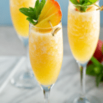Easy Frozen Peach Bellini
