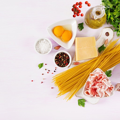 bacon pasta-Ingredients