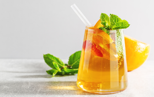 Peach Strawberry Moscato Sangria - Refreshing