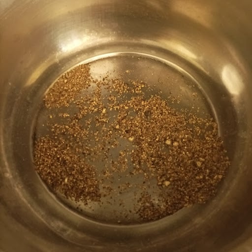 toasting black pepper
