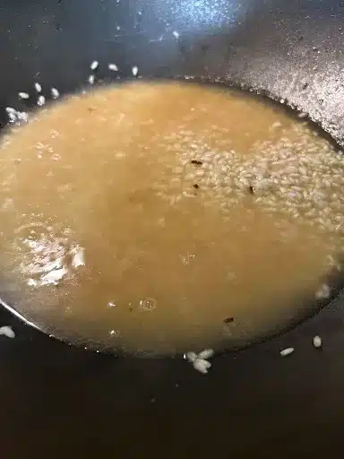 Cooking the rice