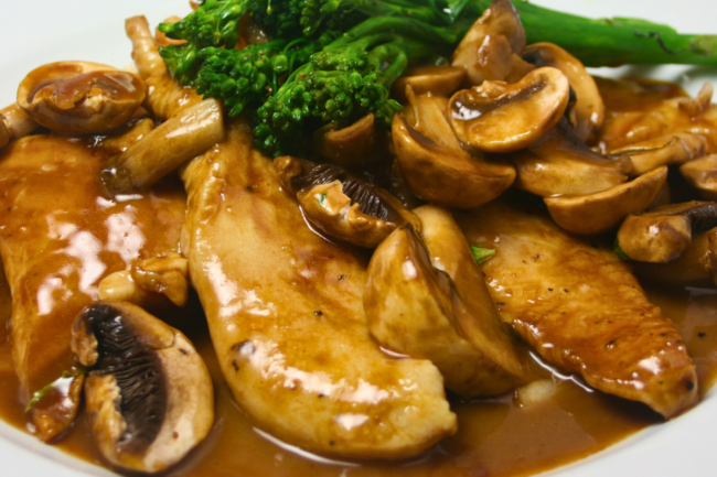 Quick Chicken Marsala without wine recipe