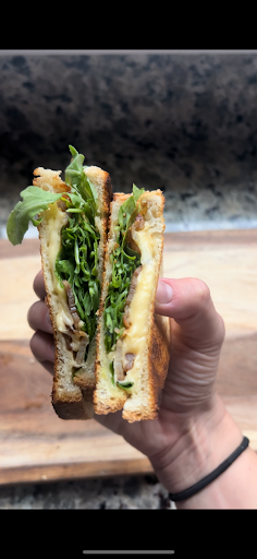 Gouda Bacon Grilled Cheese Sandwich