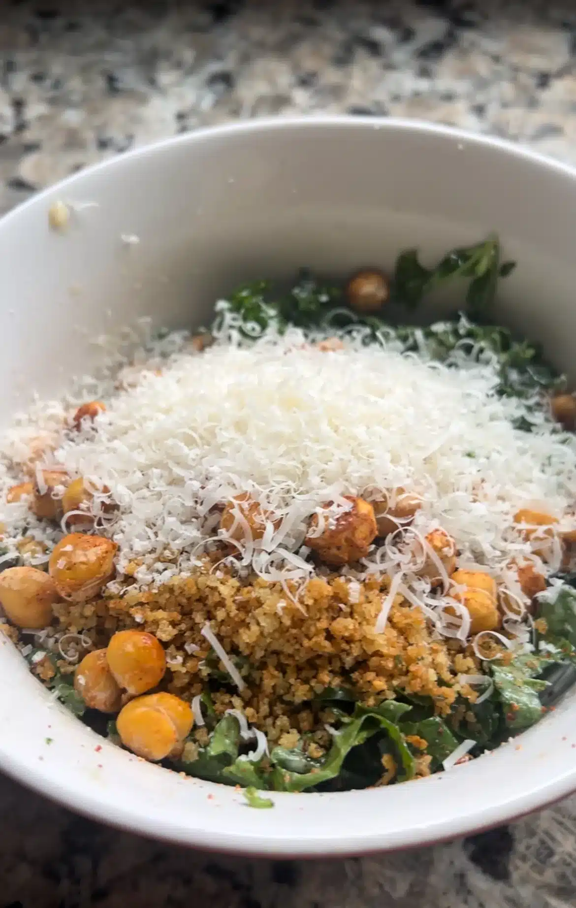 Healthy Kale Caesar Salad