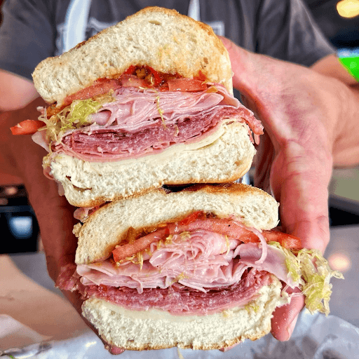 Baguette Sandwich Recipe - Sliced in half