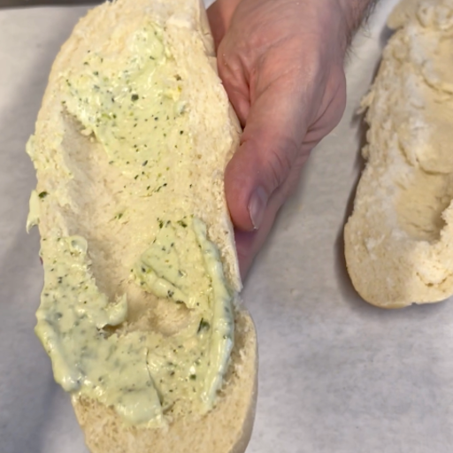 Smeared the mayo