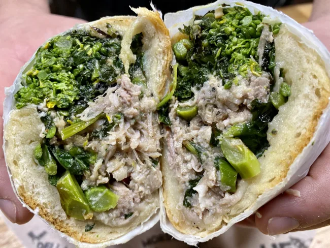 Pork and Rabe Sub