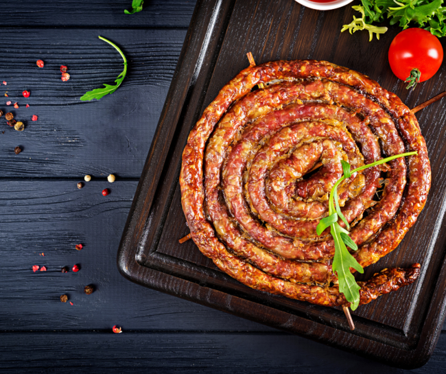 Homemade sausage