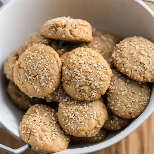 roman food-Honey Sesame Cookies