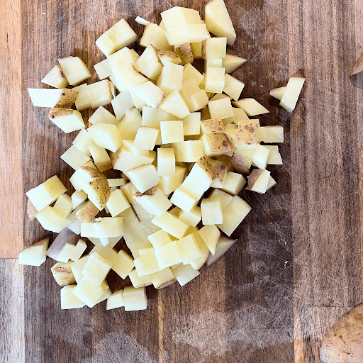 diced potato