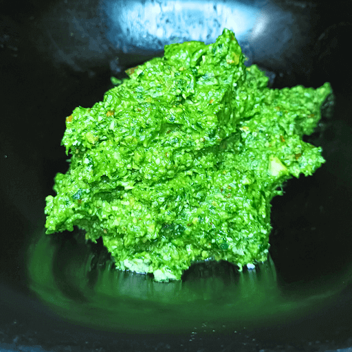creamy pesto sauce recipe-freshly made pesto