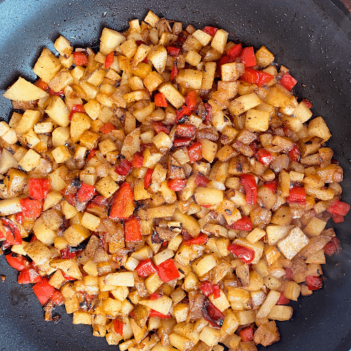 how to dice a potato-cooked