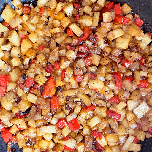 sauted potato onion peppers