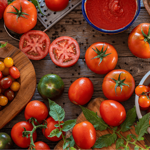 Cherry how to cut a tomato for a salad-tomatoes
