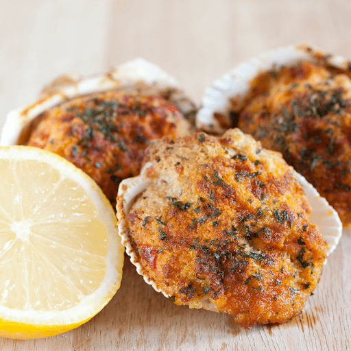 Italian baked stuff clams-Stuffed Clams Oreganata